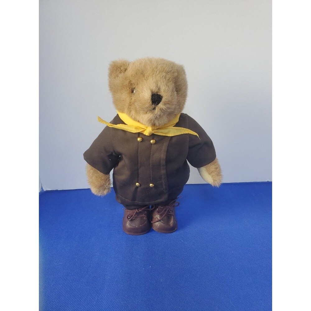 Vtg Tender Heart Treasures Teddy Bear Toy Plush Scout Suit Boy Girl Wilderness